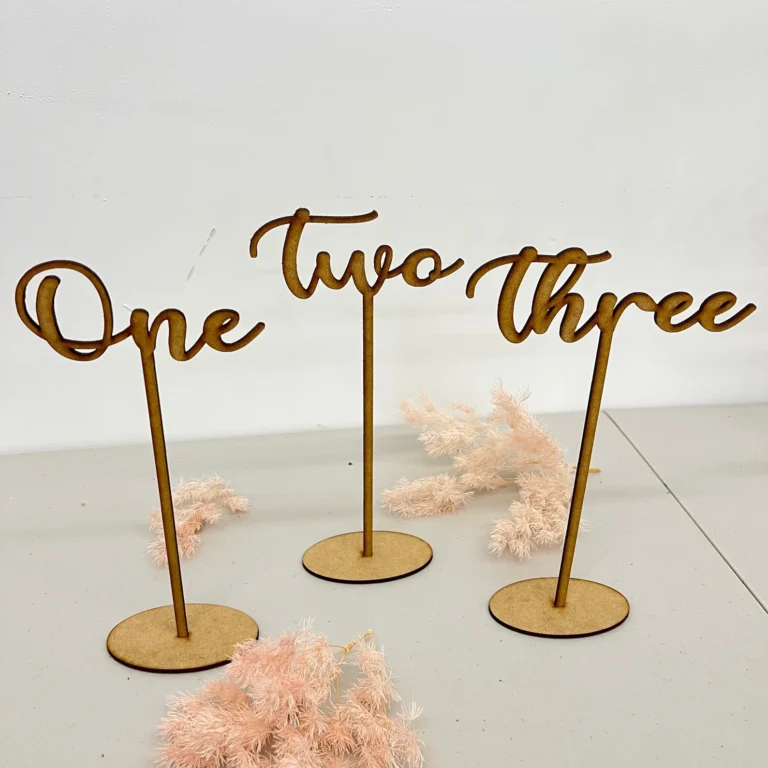 Elegant Table Numbers for Weddings and Events – Rustic, Gold, Silver, Rose Gold Designs