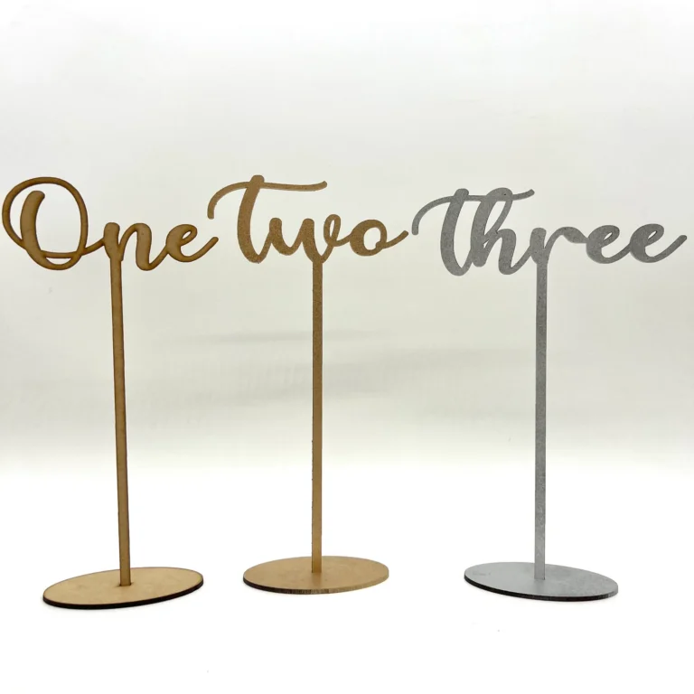 Elegant Table Numbers for Weddings and Events – Rustic, Gold, Silver, Rose Gold Designs